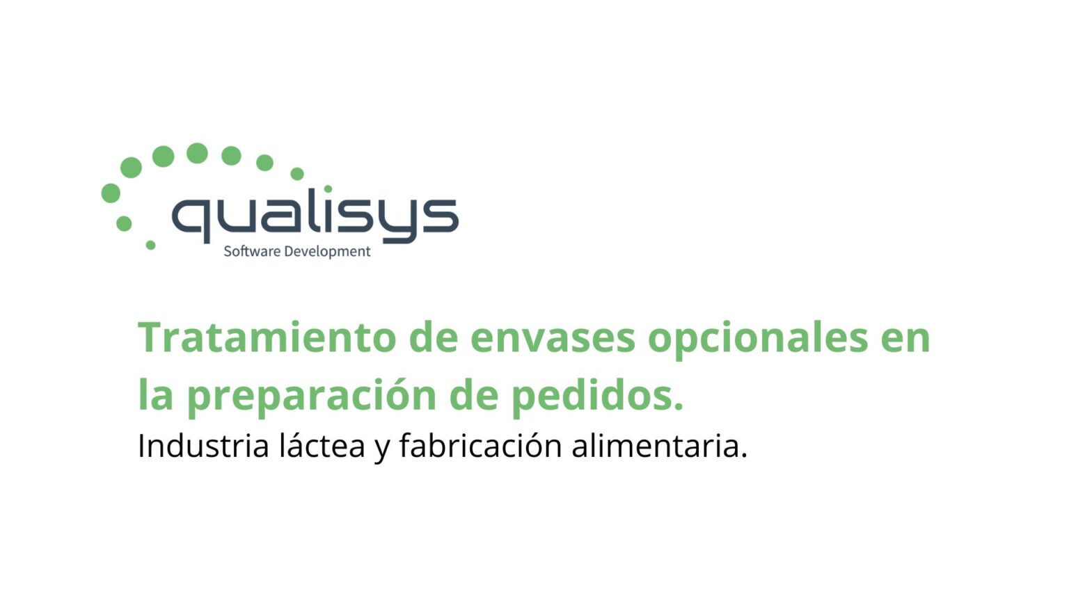 Tratamiento de envases opcionales en la preparación de pedidos.